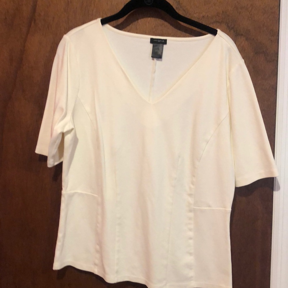 Cream structured blouse